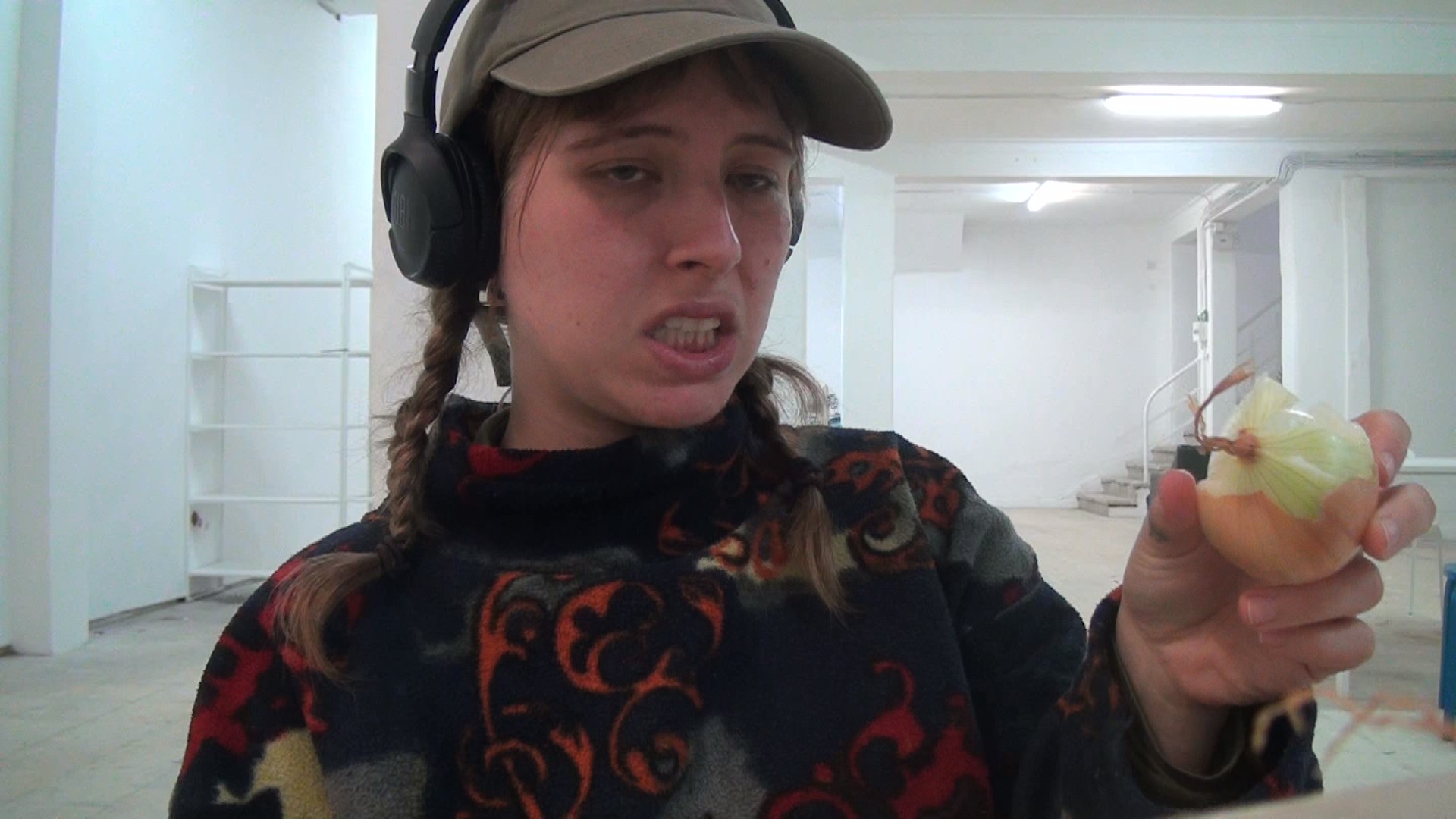 Me eating onion